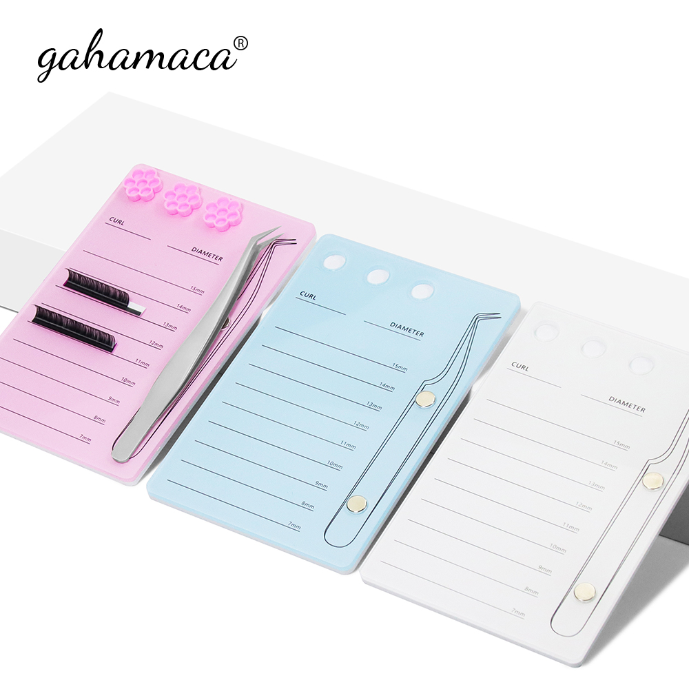 Lash Tile Palette - GAHAMACA Acrylic Lashes Holder Pad Individual