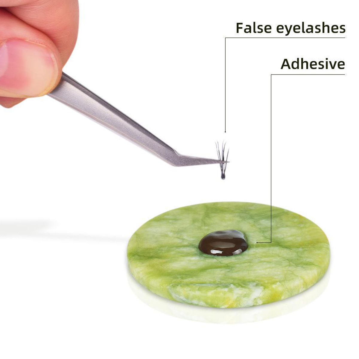 1/2PCS Eyelash Glue Pallet Las - Lash Tile Palette 评论和价格