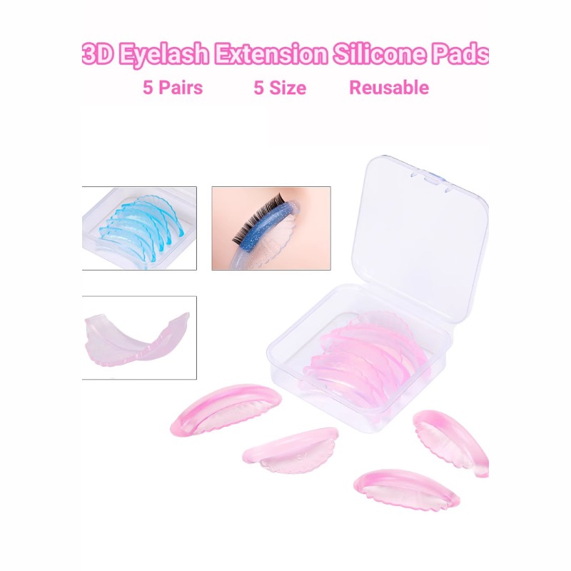 5Pairs Eyelash Perm Pads C Cur - Eyelash Extension C Curl 评论和价格