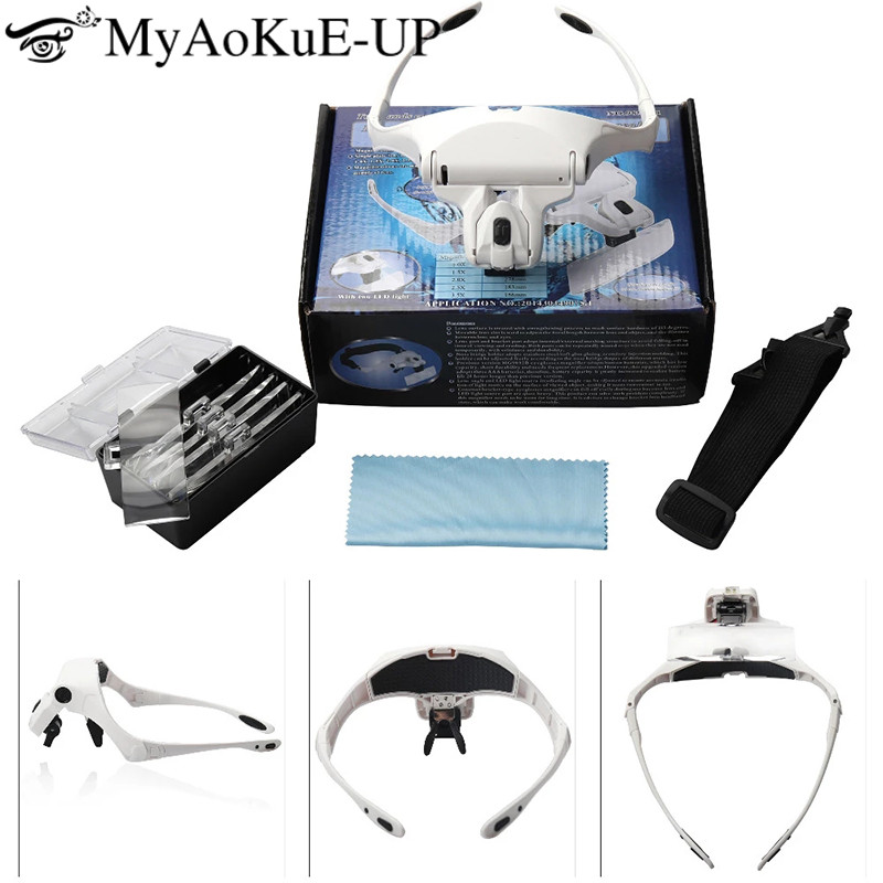 5 Lens Adjustable Headband Mag - Eyelash Extension With Glasses 评论和价格
