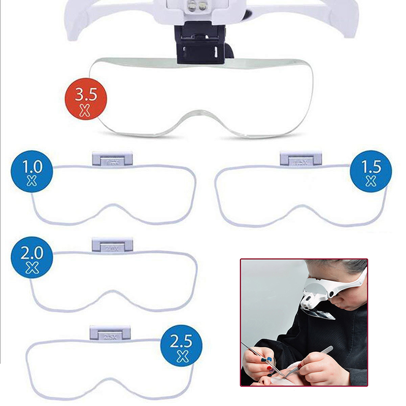 5 Lens Adjustable Magnifier Ey - Eyelash Extension With Glasses 评论和价格
