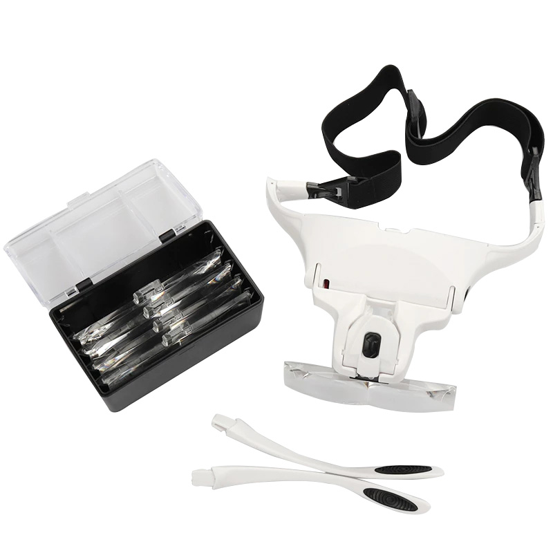 5 Lens Magnifying Glasses LED  - Eyelash Extension With Glasses 评论和价格