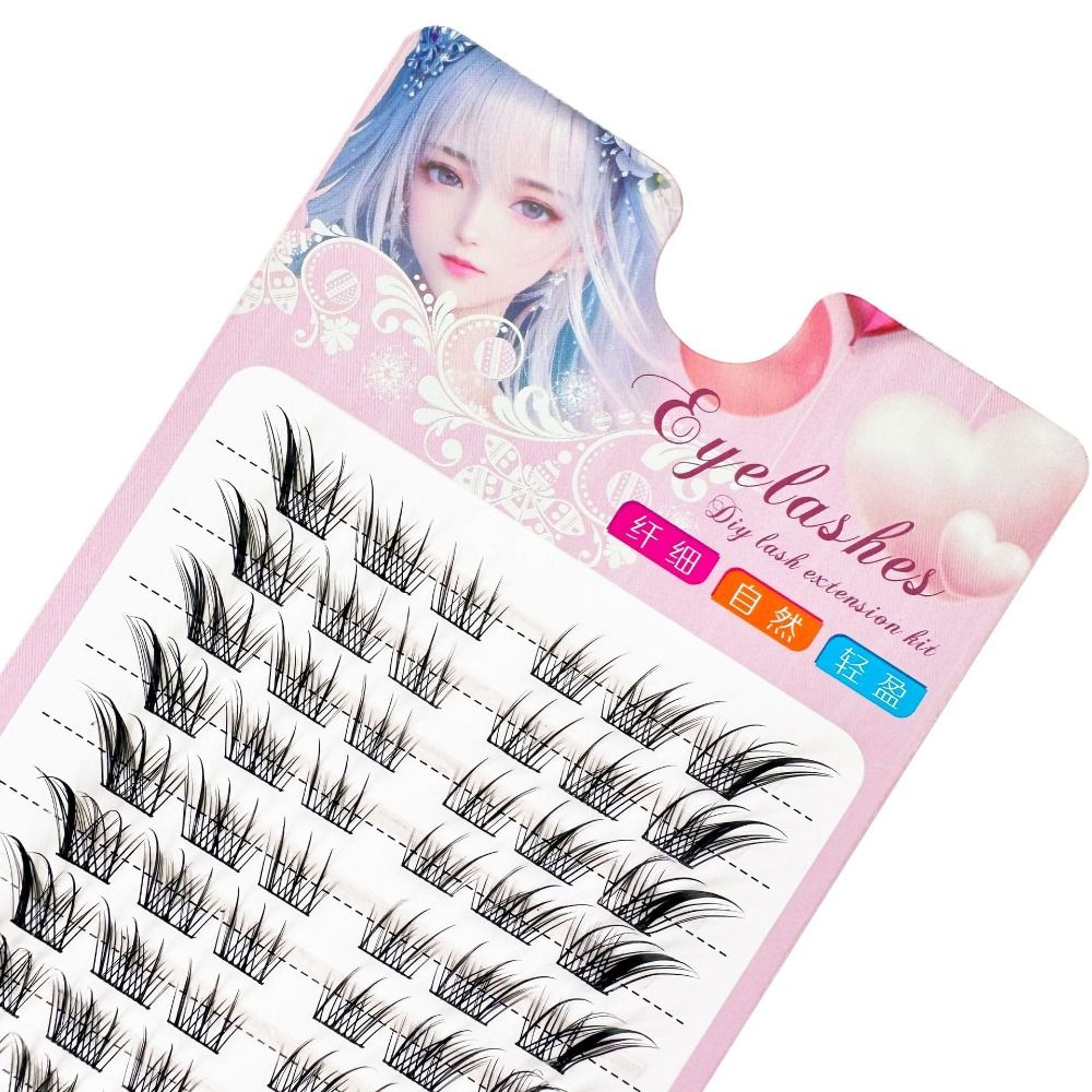 3D Cat Eye Clusters Lashes Nat - Eyelash Extension C Curl 评论和价格