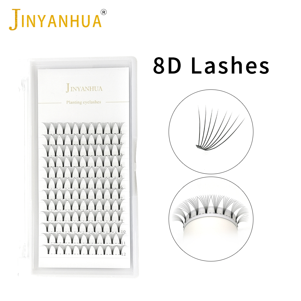 JINYANHUA 8D Fans Eyelash Exte - Eyelash Extension C Curl 评论和价格