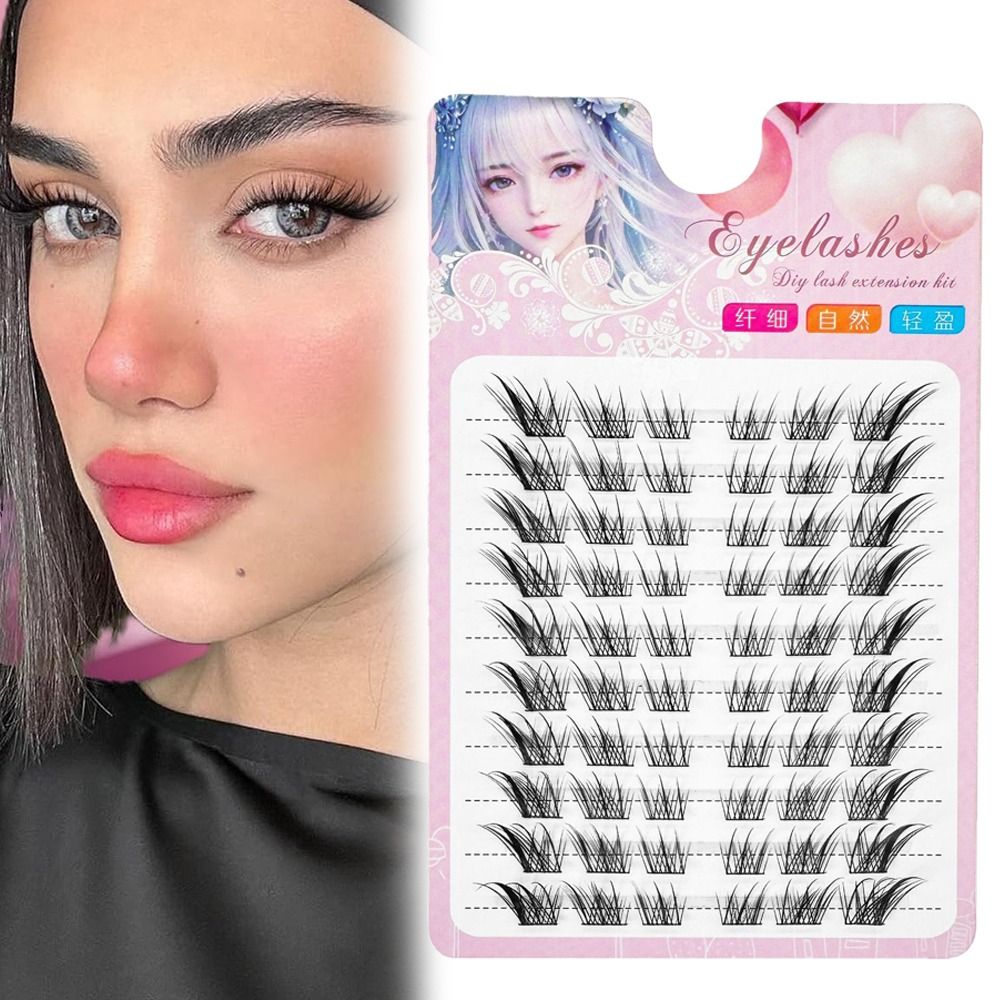 Women Beauty 3D Cat Eye Cluste - Eyelash Extension C Curl 评论和价格